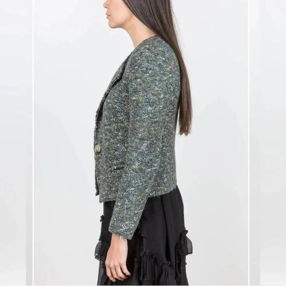 ETOILE ISABEL MARANT Orson Single-Button Tweed Jacket size 40/8 - Picture 16 of 17